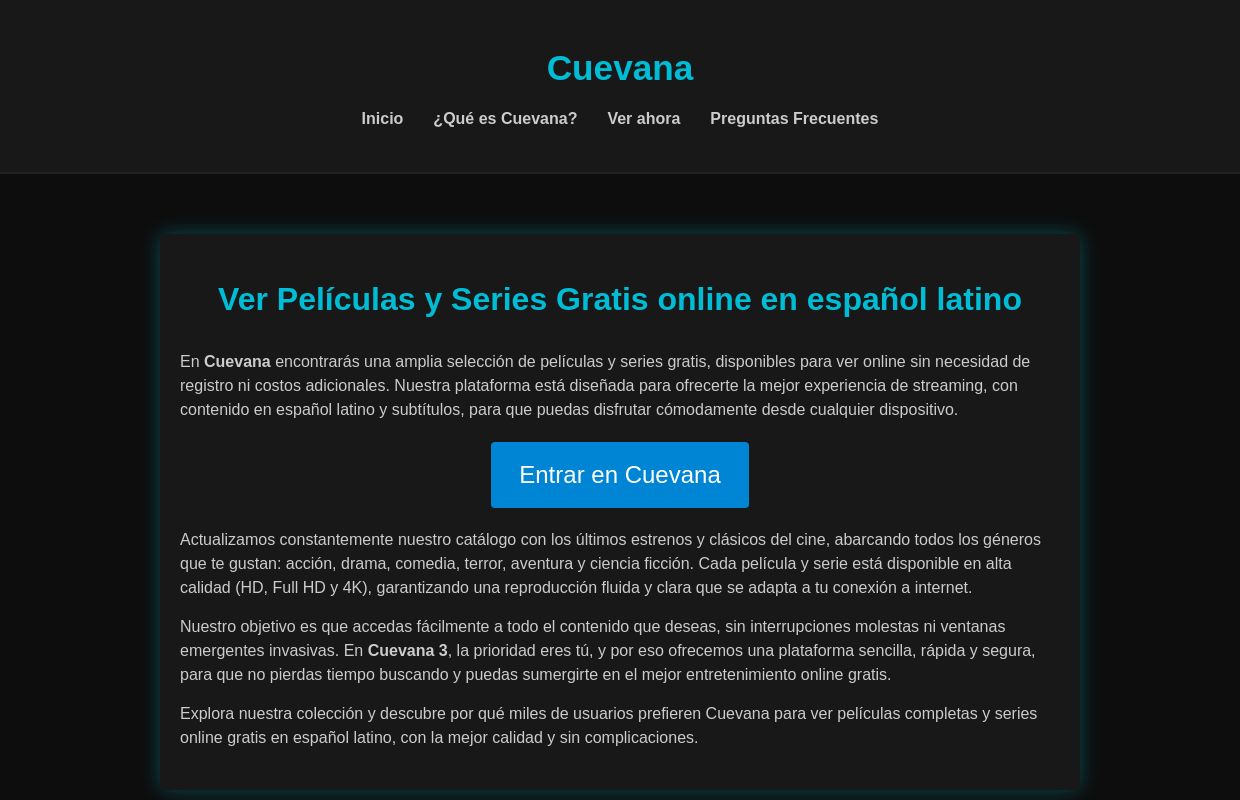 Cuevana - Ver Películas y Series Gratis