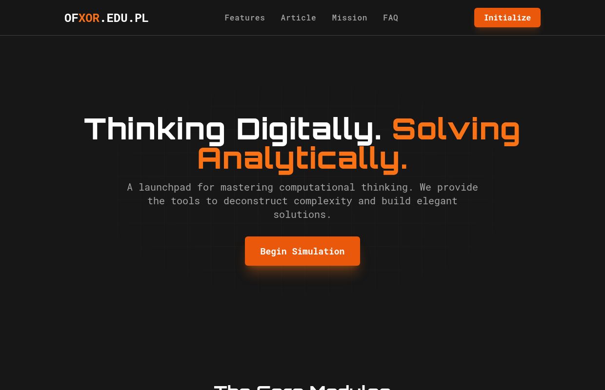 OFXOR.EDU.PL | Thinking Digitally