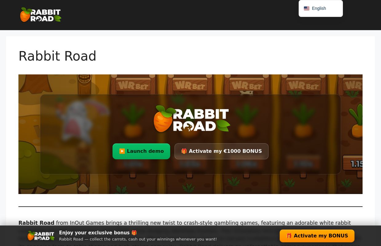 Rabbit Road Game by InOut | Play Demo for Free