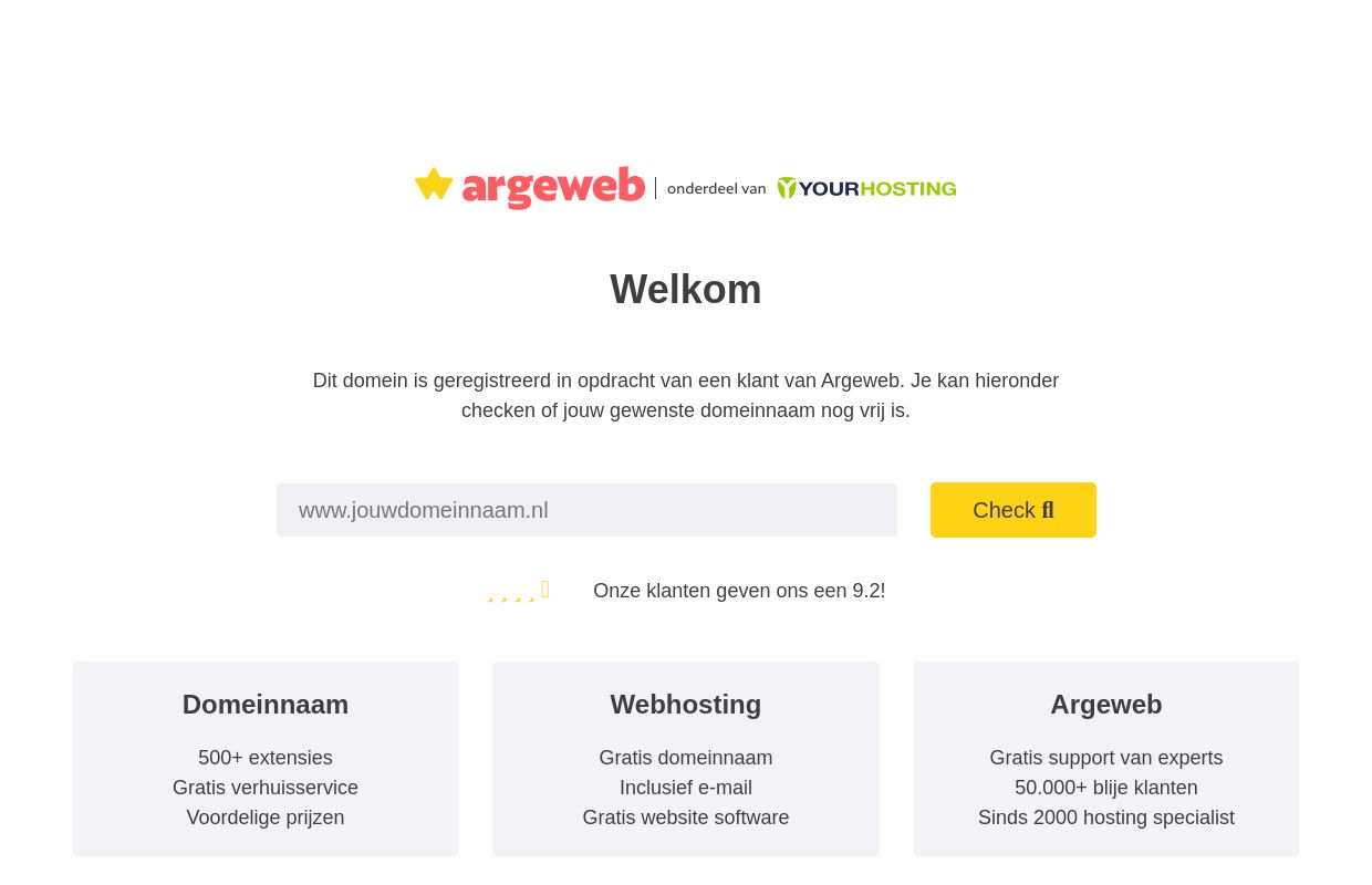 geregistreerd via Argeweb
