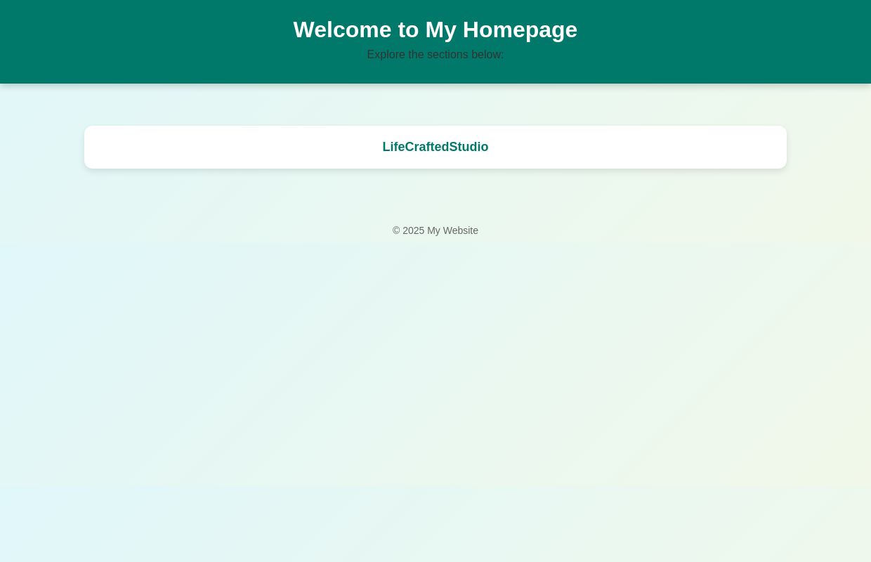 Welcome to My Homepage