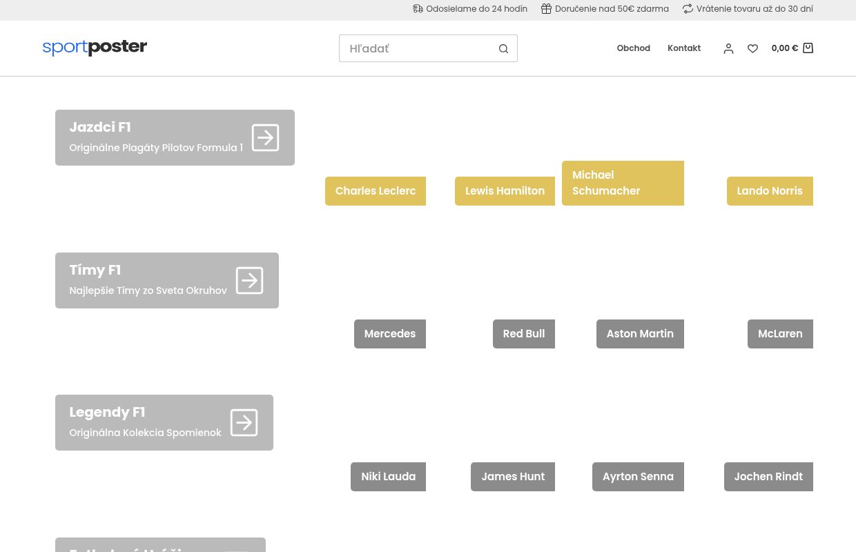 SportPoster.Sk | Originálne športové plagáty a obrazy