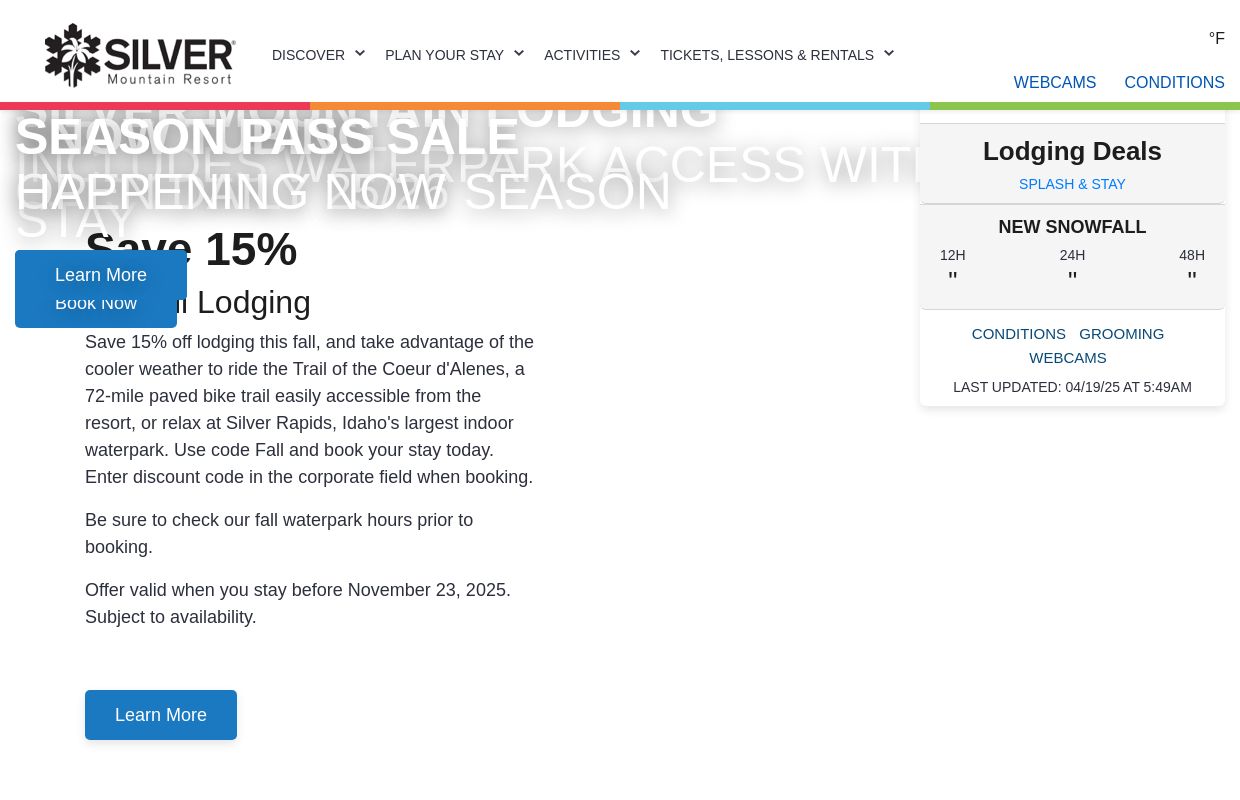 Idaho Vacations: Ski, Snowboard, Waterpark | Silver Mountain Resort