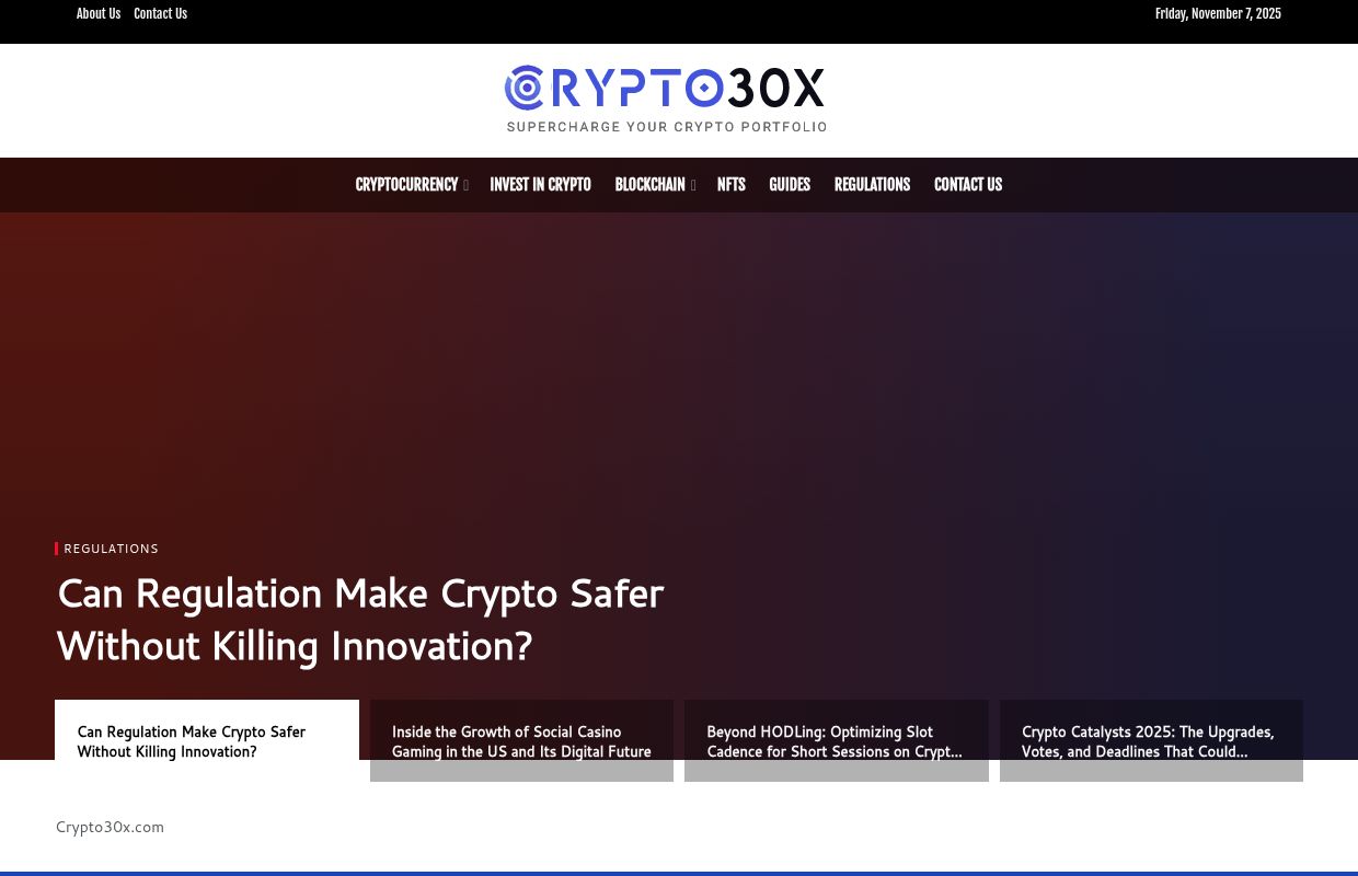 Crypto Market, Trading Strategy & Security at Crypto30x.com