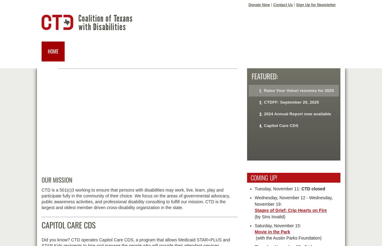 Home - Coalition of Texans with Disabilities