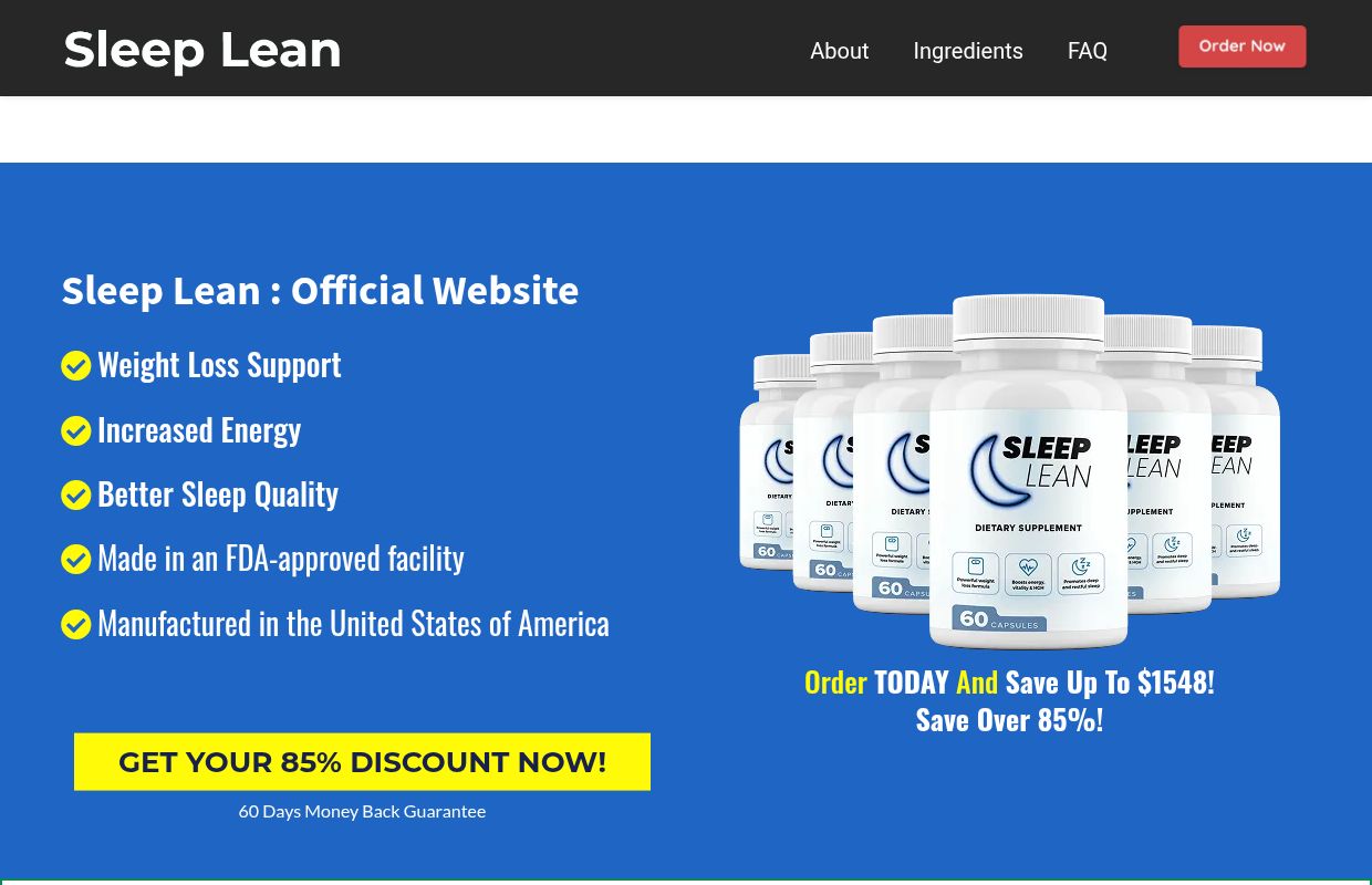 Sleep Lean™ | Official Website