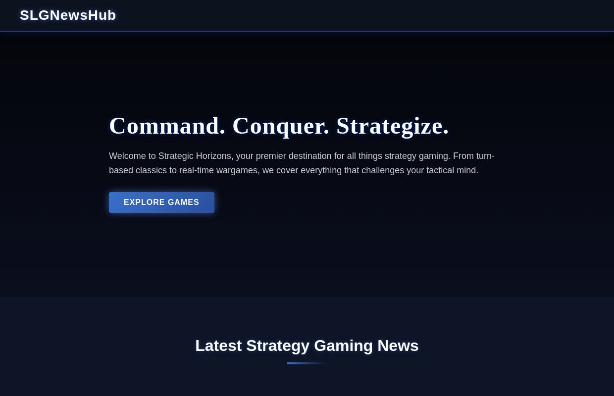 SLGNewsHub | SLG Game News & Strategy Platform