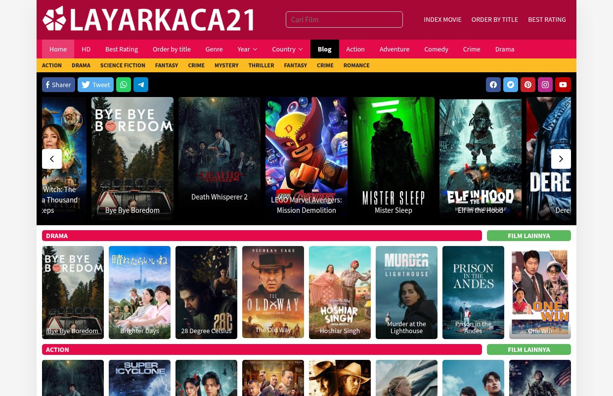 Layarkaca21 - LK21 - Dunia21 - Rebahin - IDLIX – Nonton Series dan Download Film Streaming Movie Sub Indo HD
