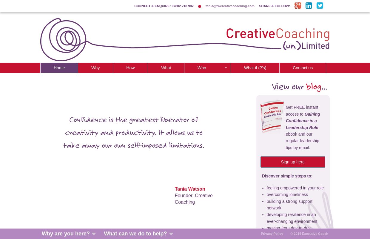 Executive Coaching | Creative Coaching
