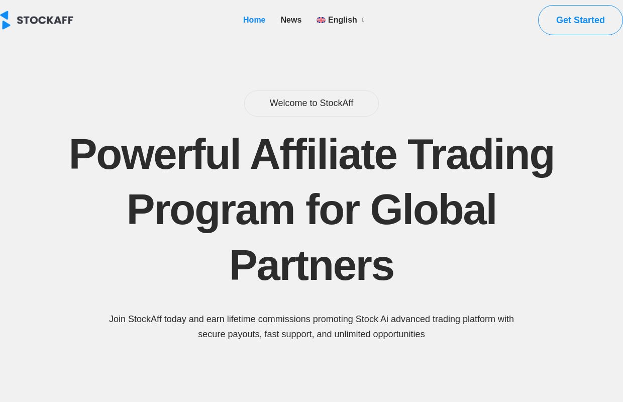 Affiliate Trading Program with High Commissions | StockAff