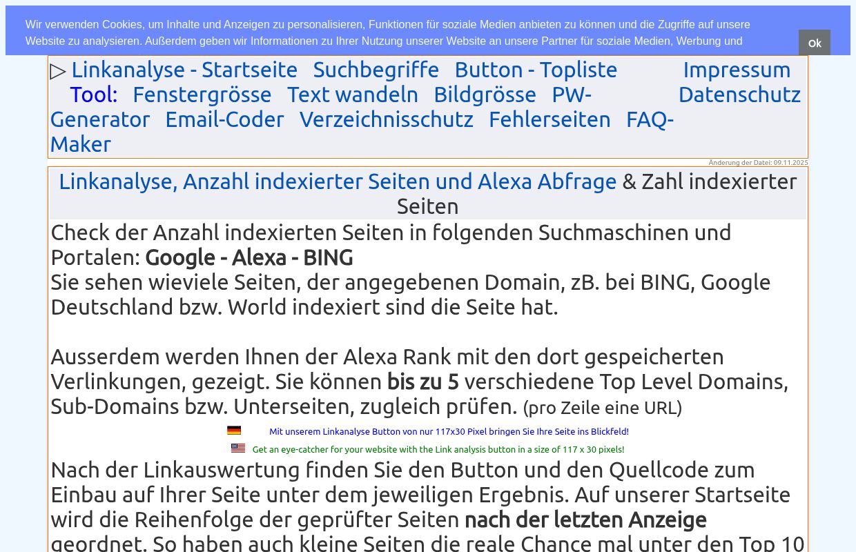 ▷ Linkanalyse - Verlinkung anzeigen