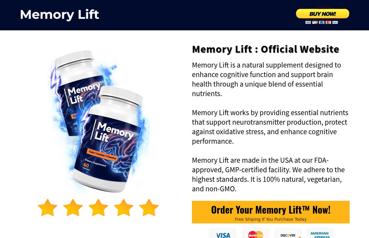 Memory Lift™ | Official Website