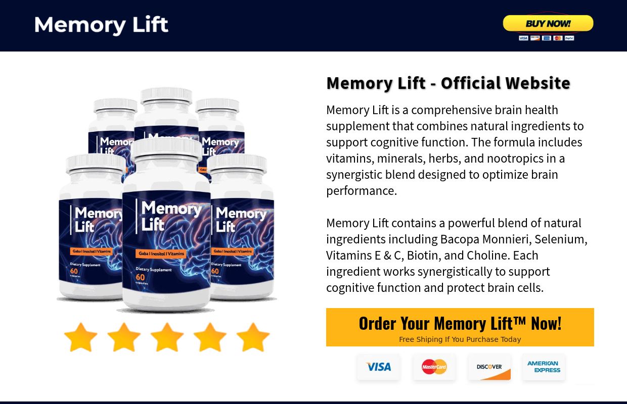 Memory Lift™ - Official Website