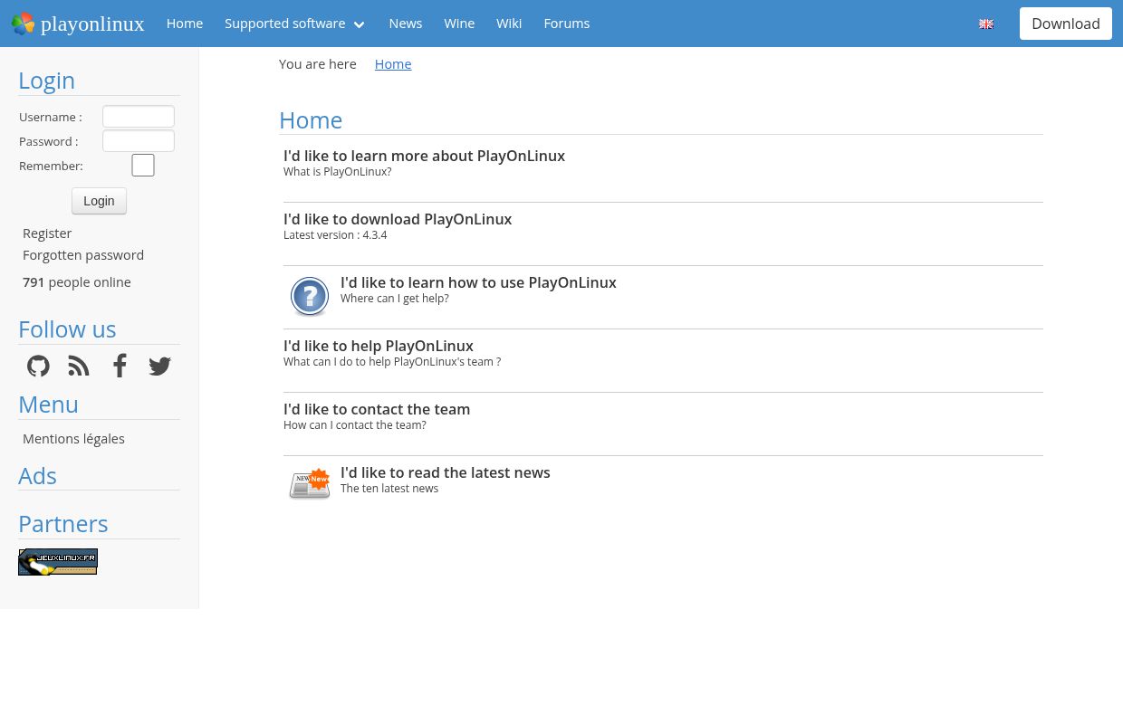Home        - PlayOnLinux - Run your Windows applications on Linux easily!