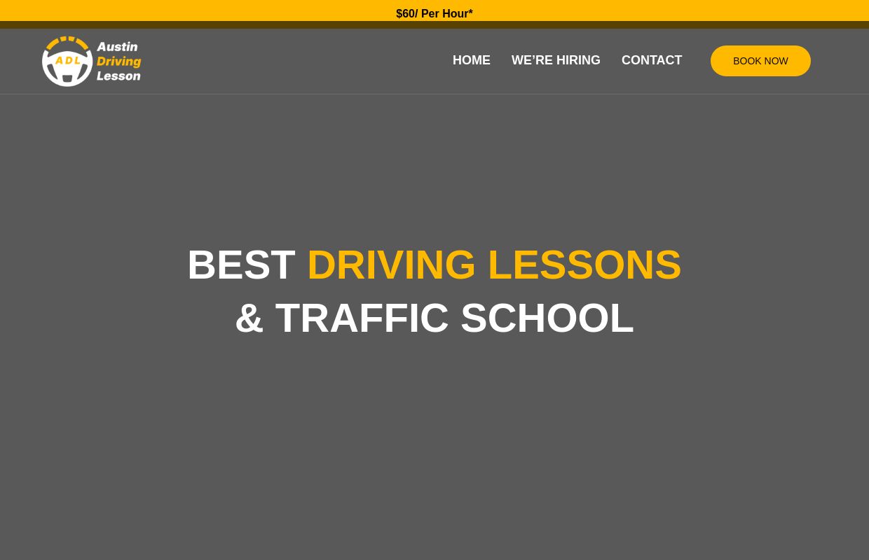 Austin Driving School-$60.00 Per Hour for Driving Lessons