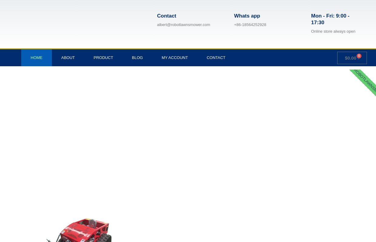 Remote control lawn mower Zero turn with tracks and 4wd