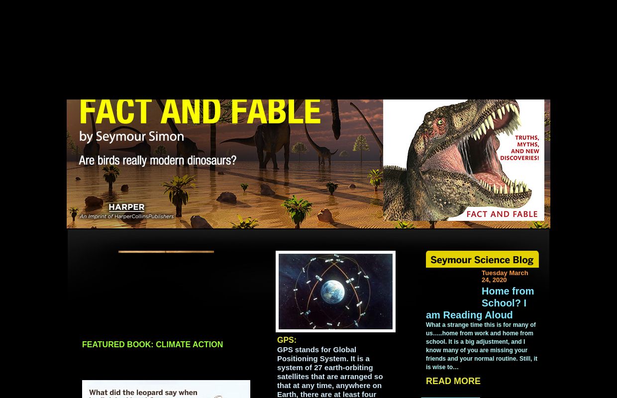 SeymourSimon.com : Award-Winning Children's Science Author –  