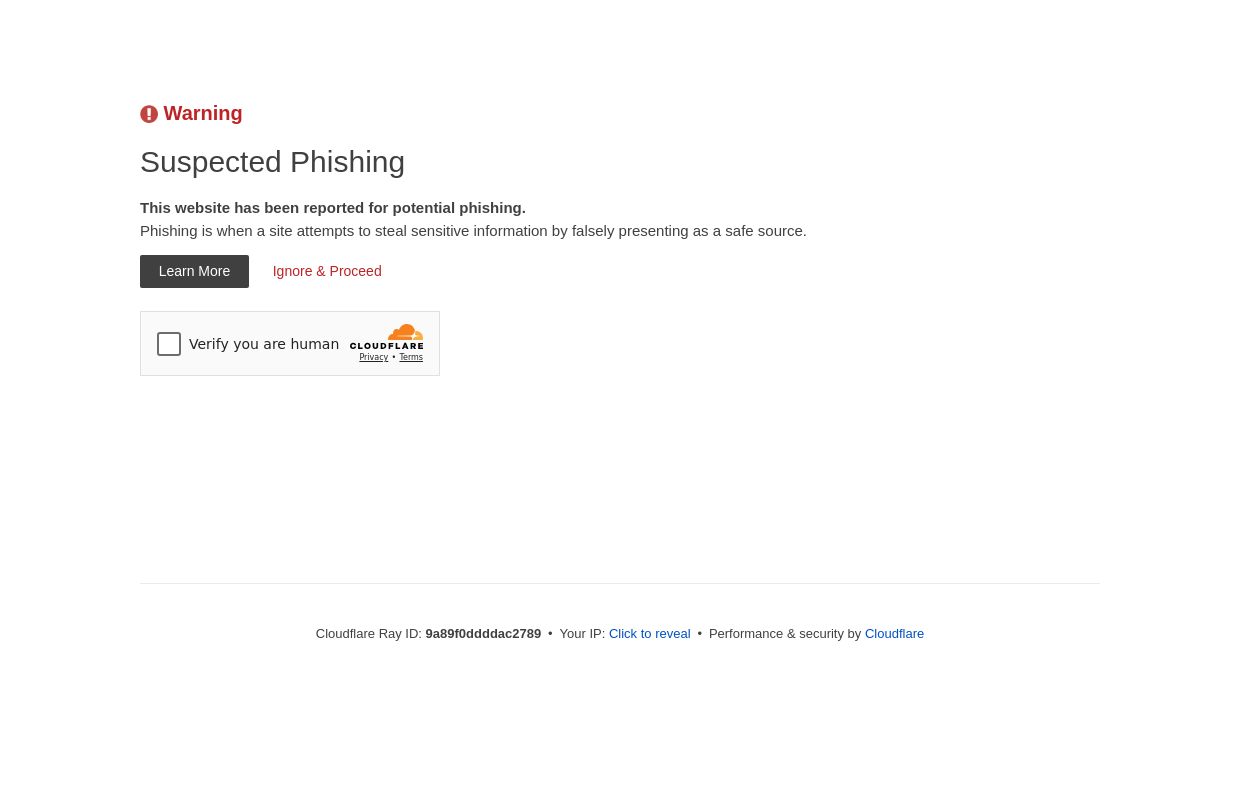 Suspected phishing site | Cloudflare