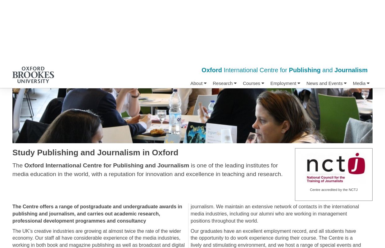 Oxford Brookes University | Study Publishing and Journalism in Oxford