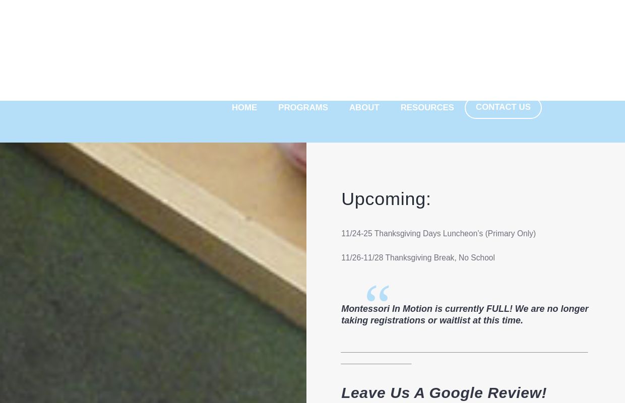 Montessori in Motion - University Place, Washington