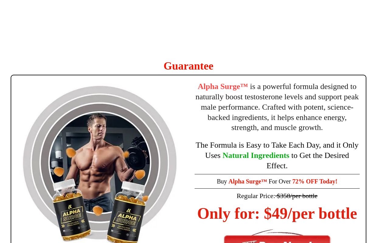Alpha Surge™ (Official) Store | Get 72% Off + Free Shipping!
