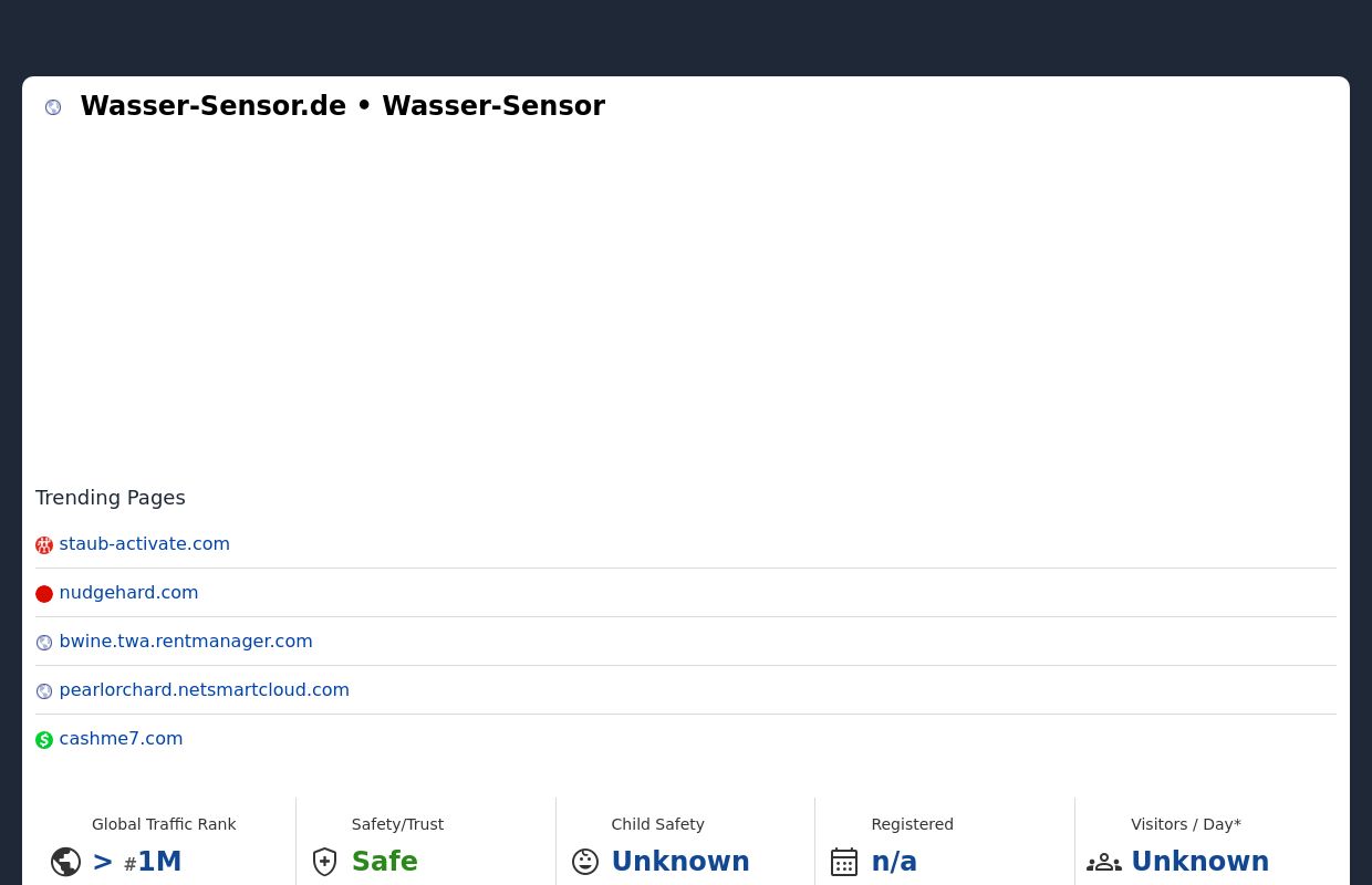 Wasser-Sensor.de - Wasser Sensor