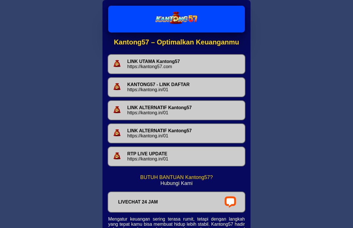 Kantong57 – Optimalkan Keuanganmu
