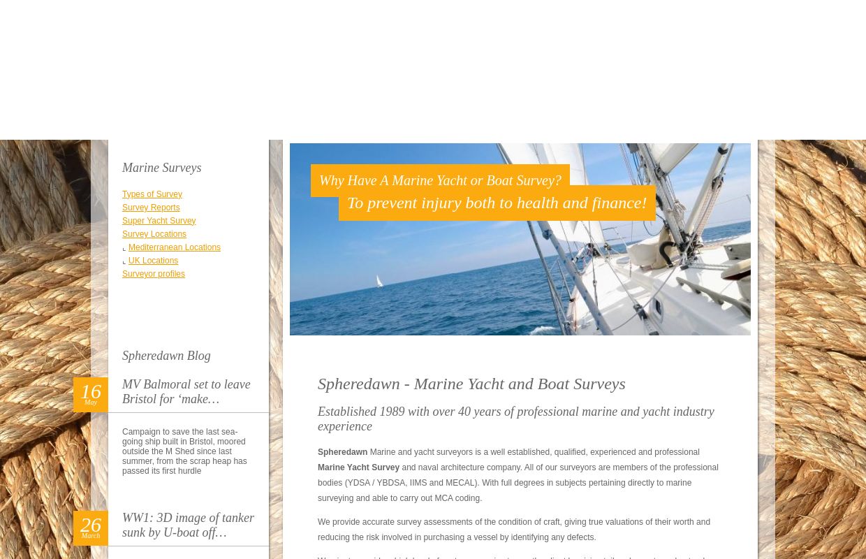 Spheredawn - Marine Yacht and Boat Surveys