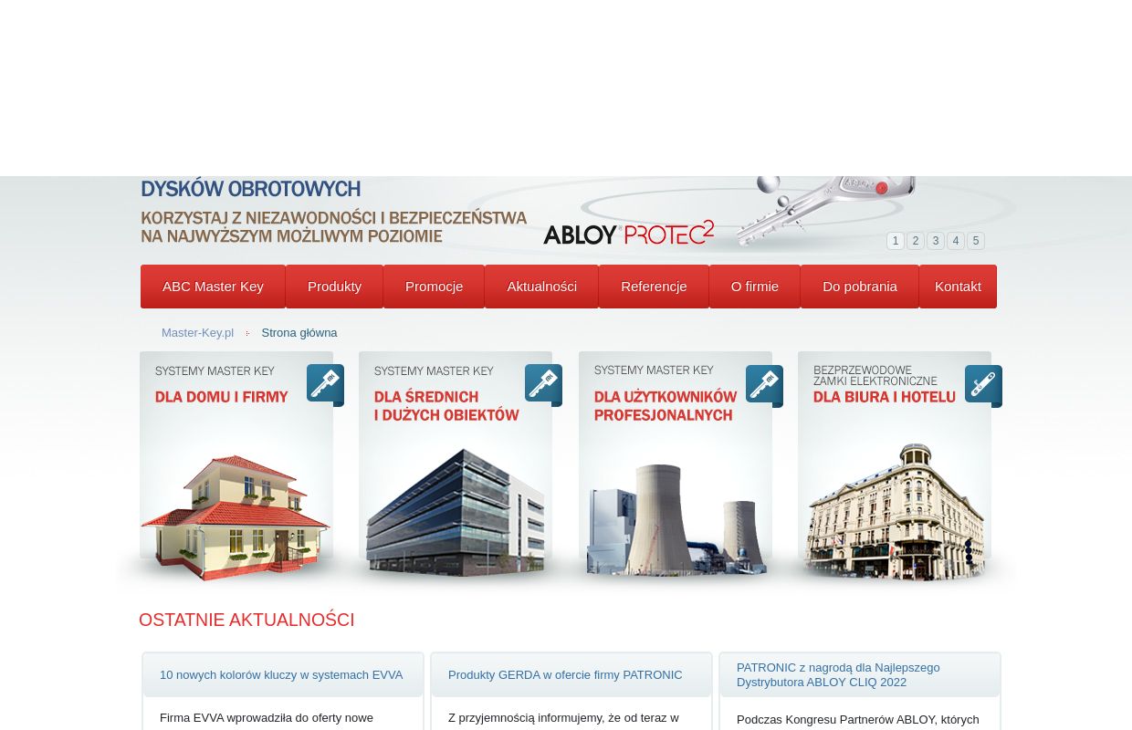 Masterkey - PATRONIC | Systemy jednego klucza generalnego Master Key