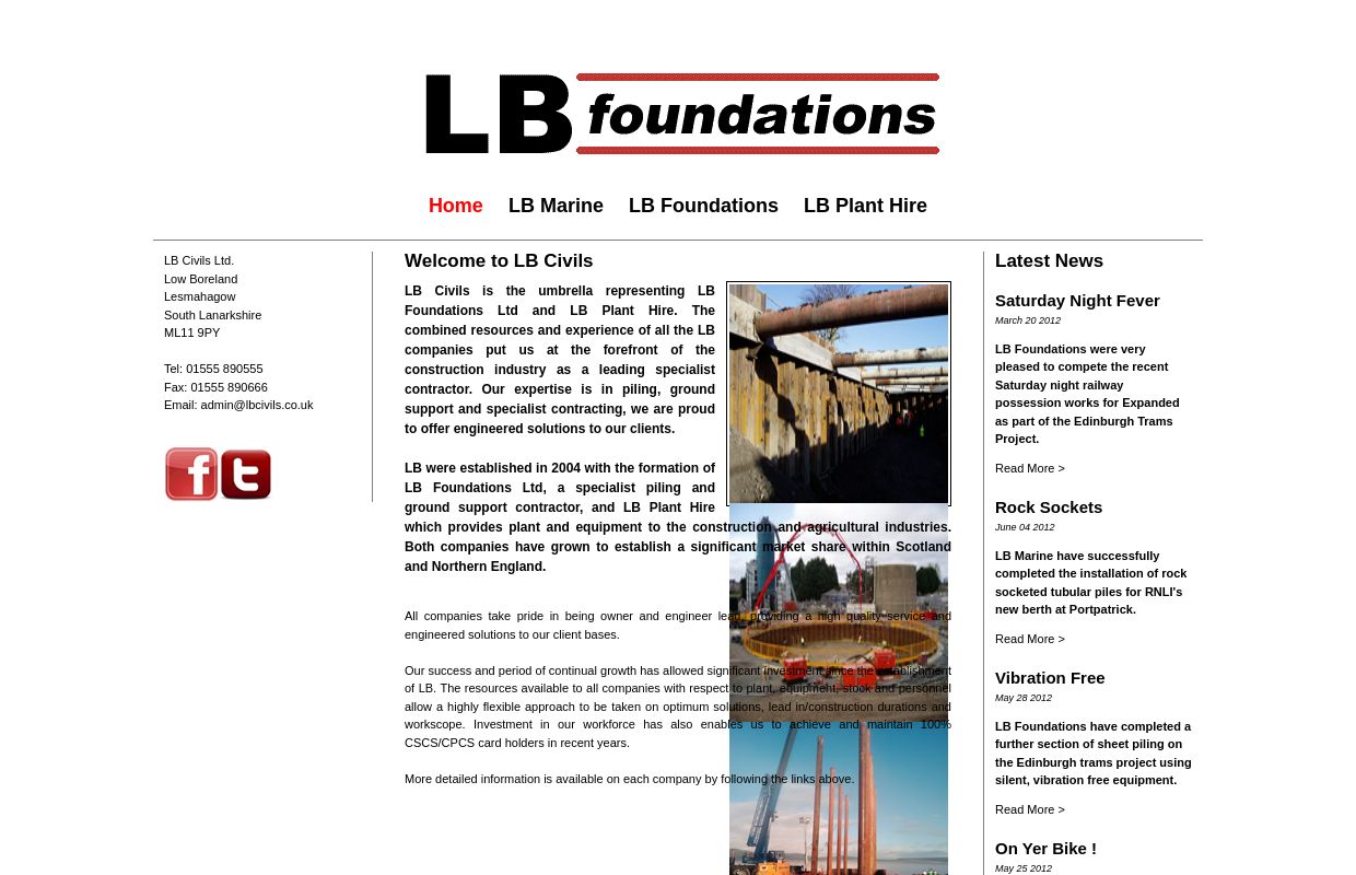 Sheet Piling Contractors, Marine Sheet Piling Contractors - LB Civils