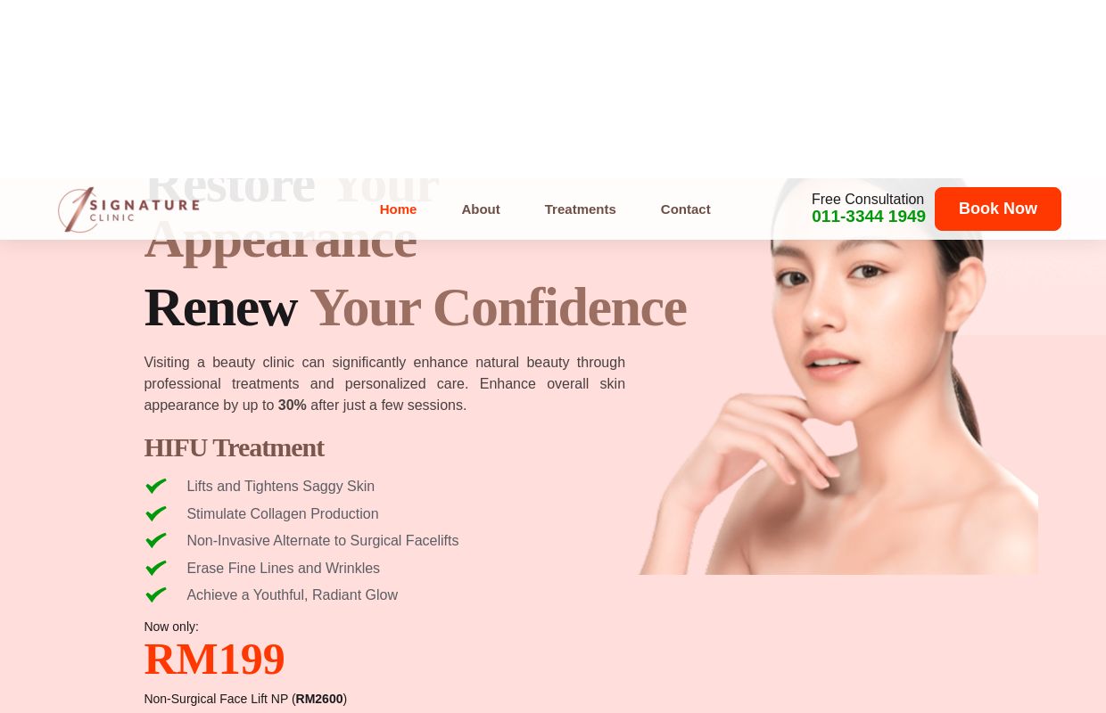 Top Beauty Clinic in Subang Best Aesthetic Clinic, 1Signature Clinic
