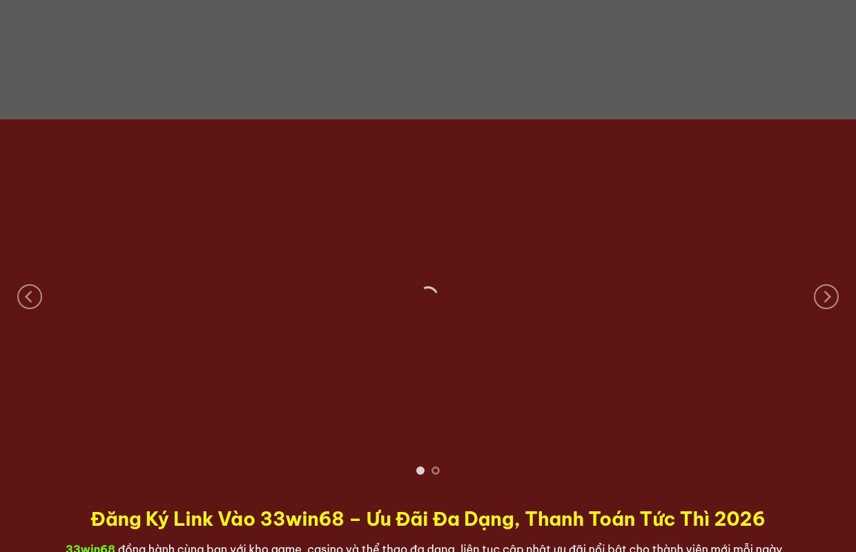 33WIN68 ⭐ Đăng Nhập 33WIN68.COM | Link Mới Nhất 2026