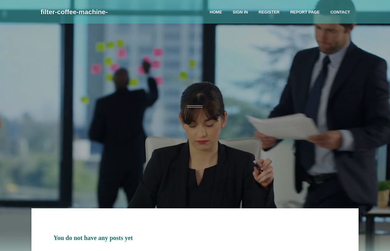 New blog filter-coffee-machine-mel.bloginder.com - homepage