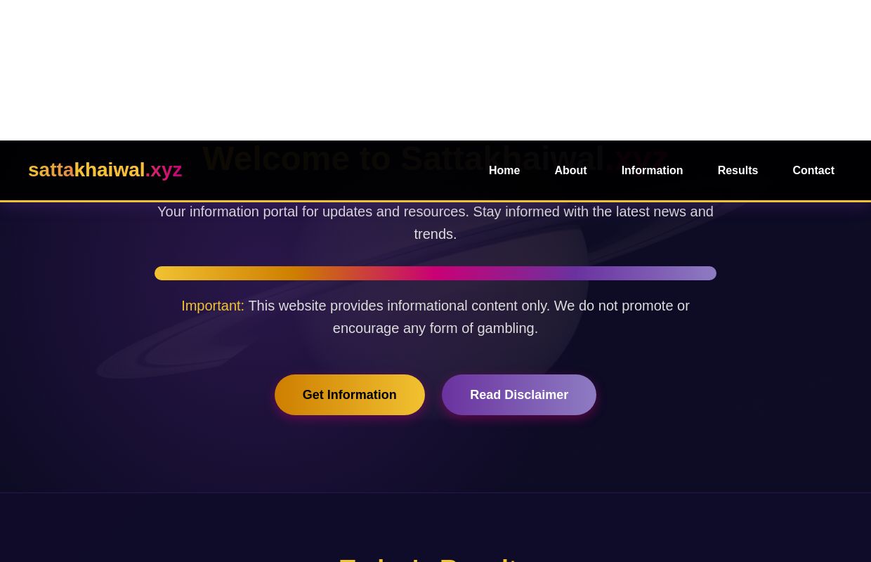 Satta Khaiwal Faridabad, Gaziabad, Gali, Desawar Results - sattakhaiwal.xyz