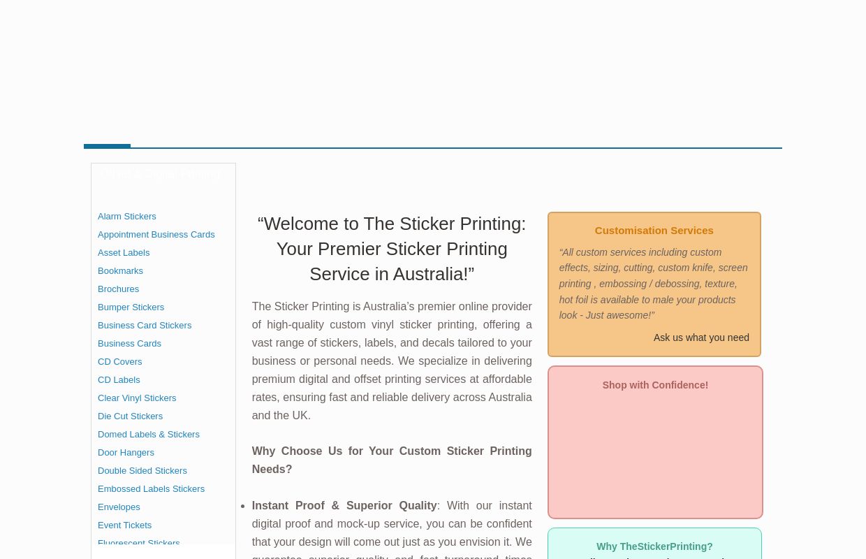 Custom Vinyl Stickers Australia - The Sticker PrintingThe Sticker Printing