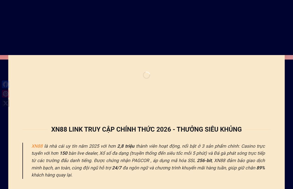 XN88 - Nhà cái XN88.COM Uy Tín Hàng Đầu Châu Á 2026