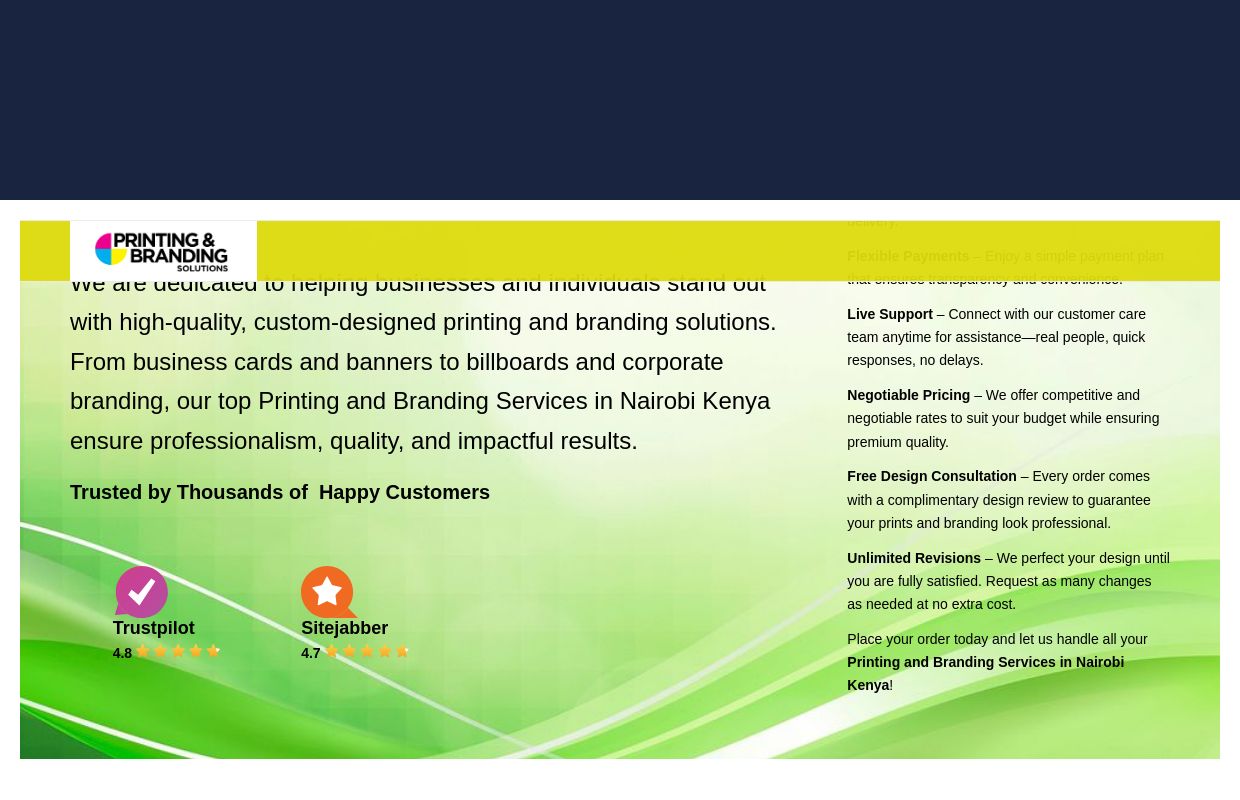 Printing Services Nairobi ☑️ Branding Kenya 🇰🇪