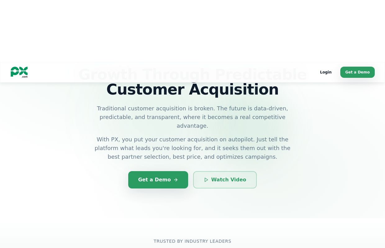 Customer Acquisition Platform for Predictable ROI | PX