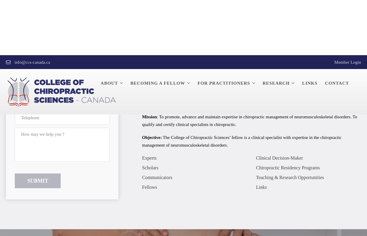 College of Chiropractic Sciences Canada