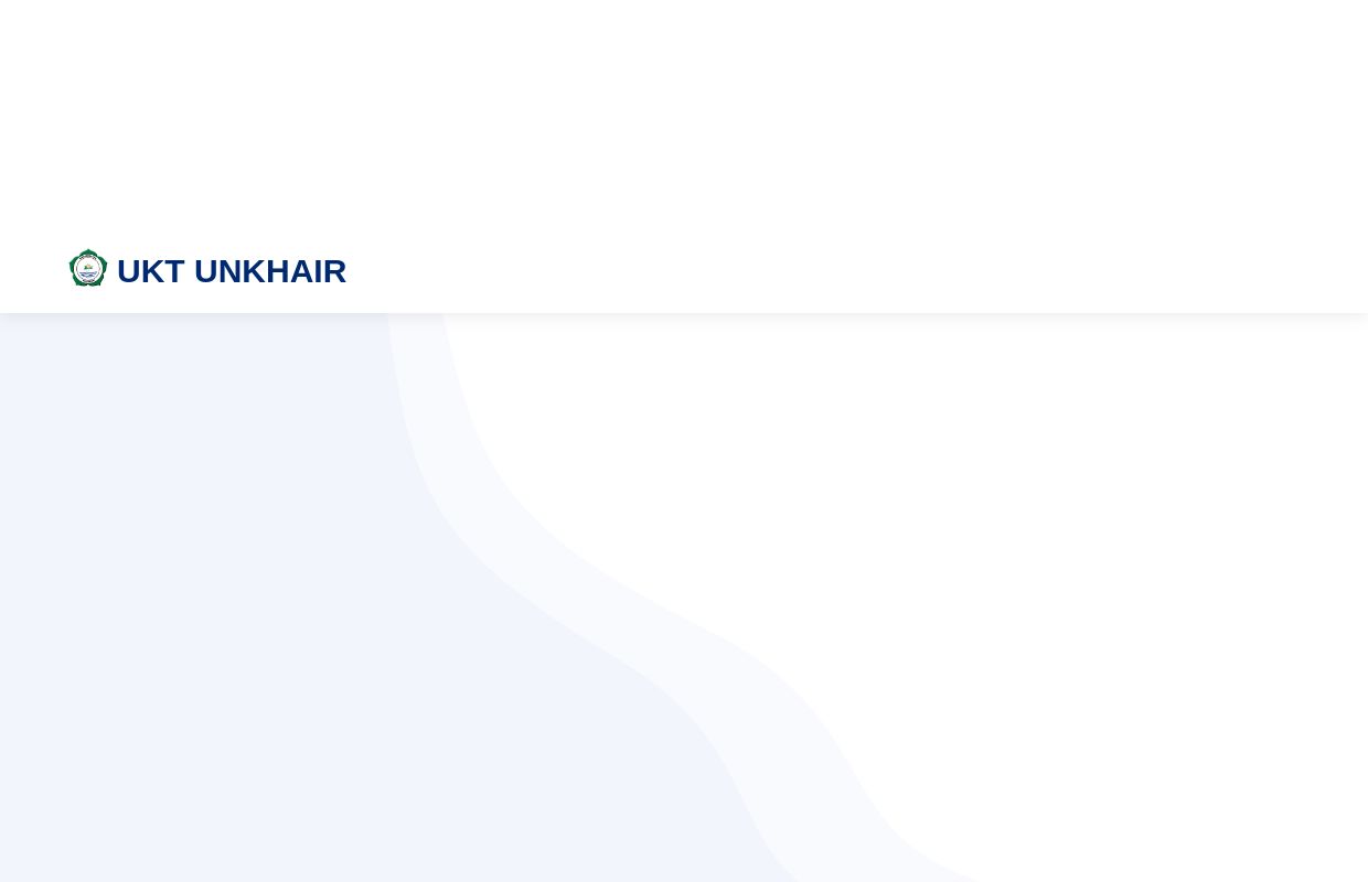 Sistem UKT Mahasiswa Baru - Universitas Khairun