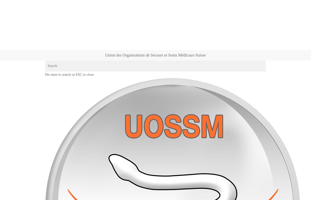 UOSSM SUISSE • Union des Organisations de Secours et Soins Médicaux-Suisse