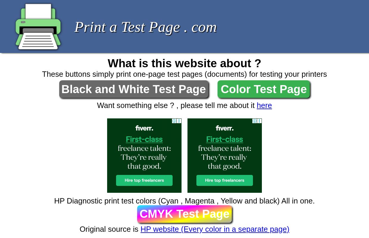 Print a Test Page Online - A Simple Printer Test Page 