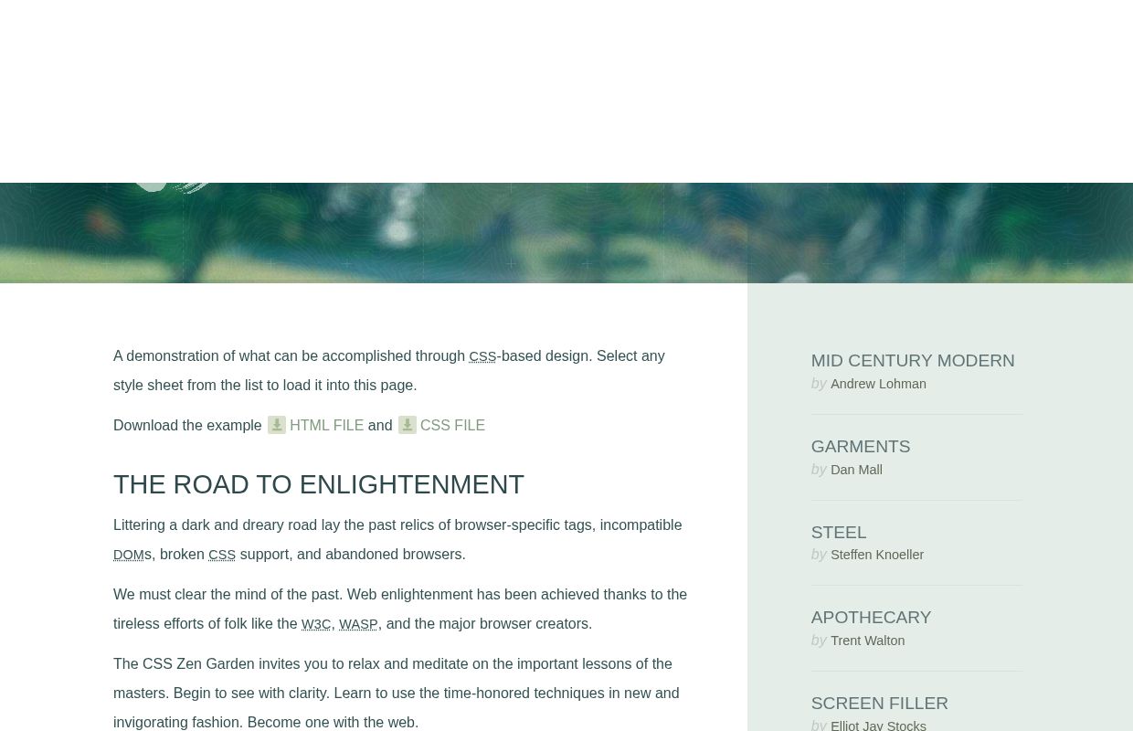 CSS Zen Garden: The Beauty of CSS Design
