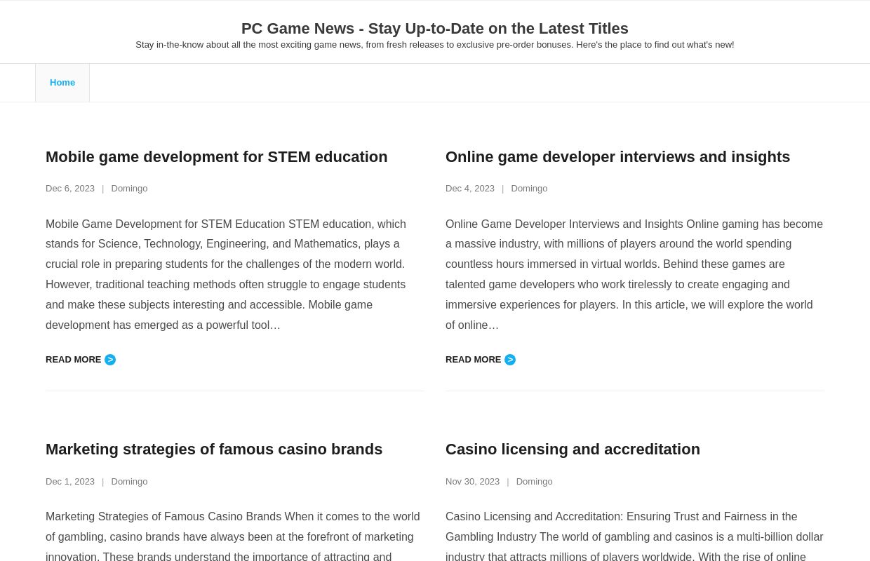 PC Game News – Stay Up-to-Date on the Latest Titles – Stay in-the-know about all the most exciting game news, from fresh releases to exclusive pre-order bonuses. Here's the place to find out what's new!