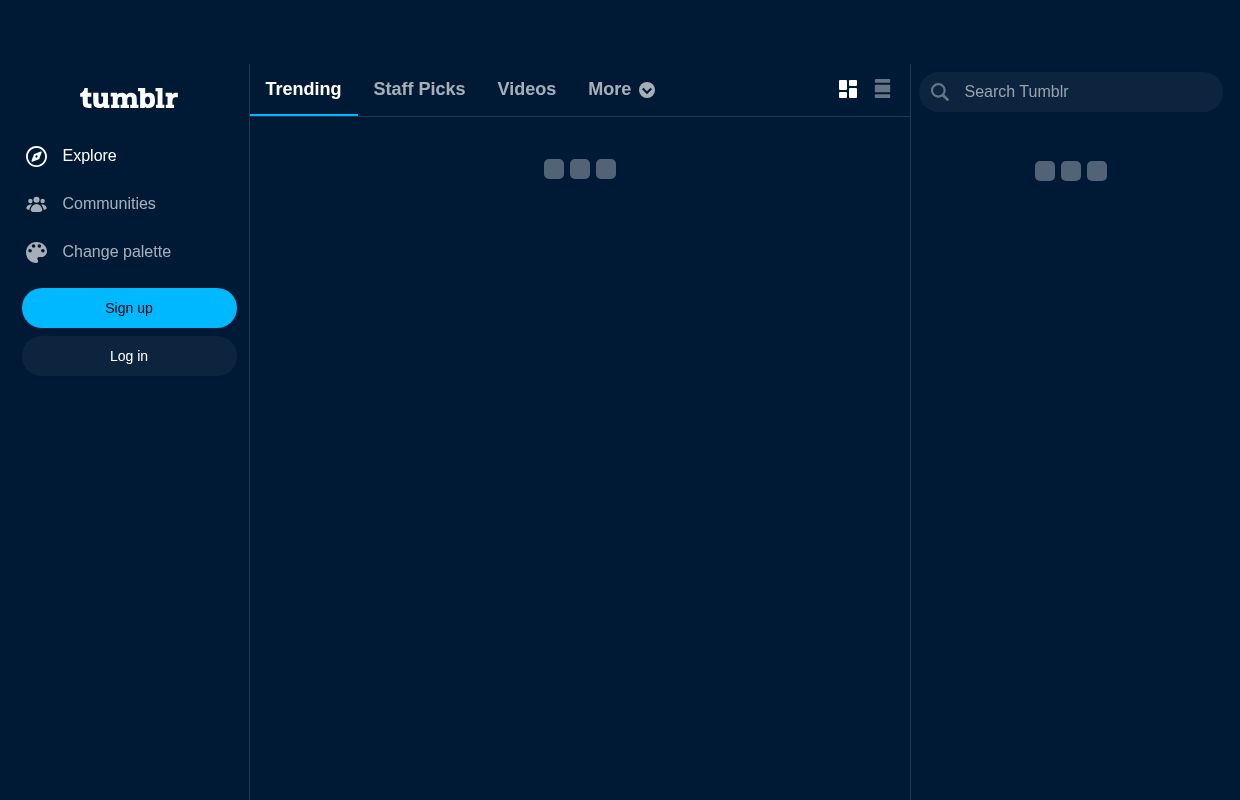 Trending topics on Tumblr