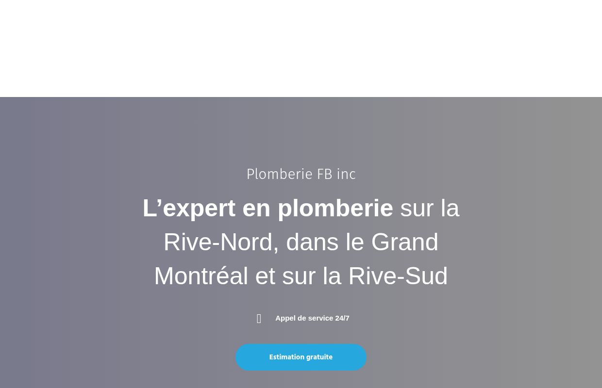 Expert en plomberie du Grand Montréal | Plomberie FB inc