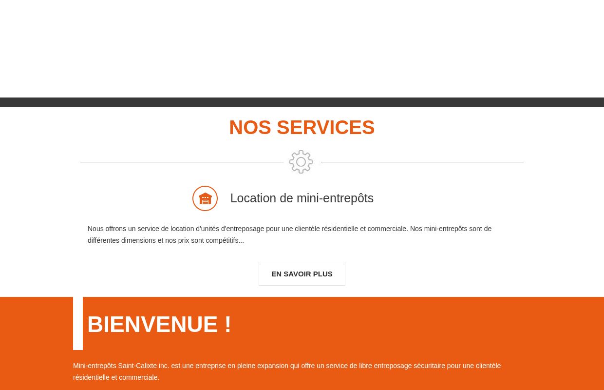 
Location de mini-entrepôts | Mini-entrepôts Saint-Calixte