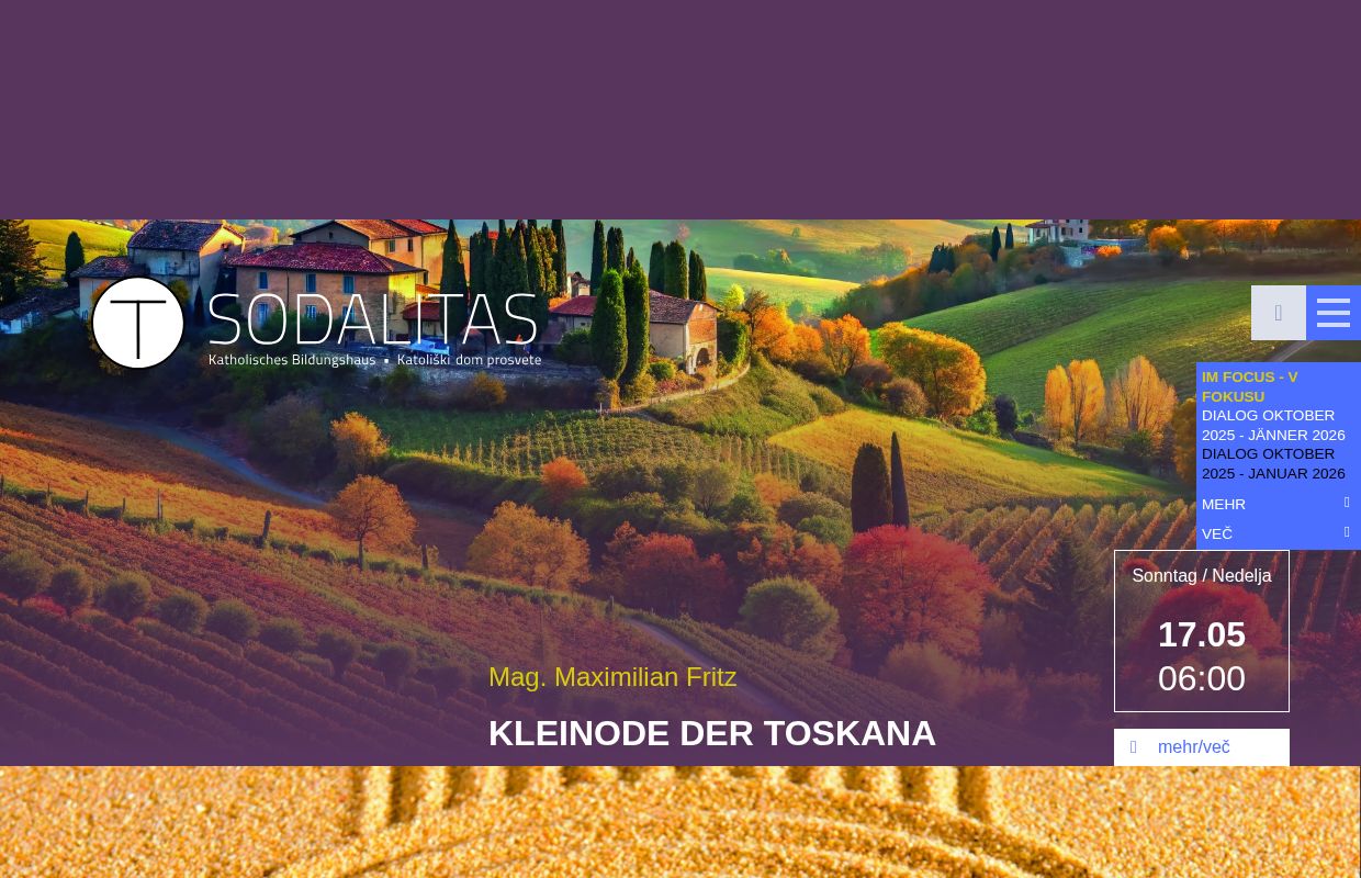 Kath. Bildungshaus Sodalitas | Dom v Tinjah