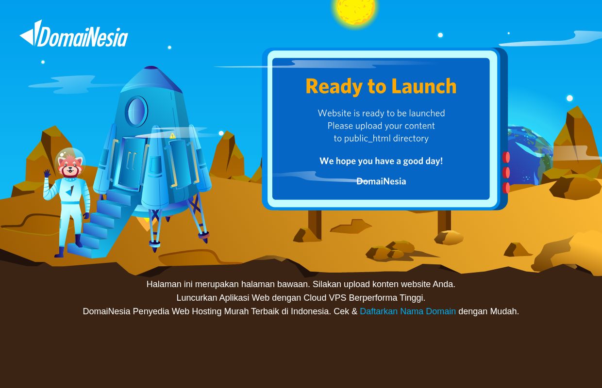 Hosted by DomaiNesia - Your website is ready to be launched