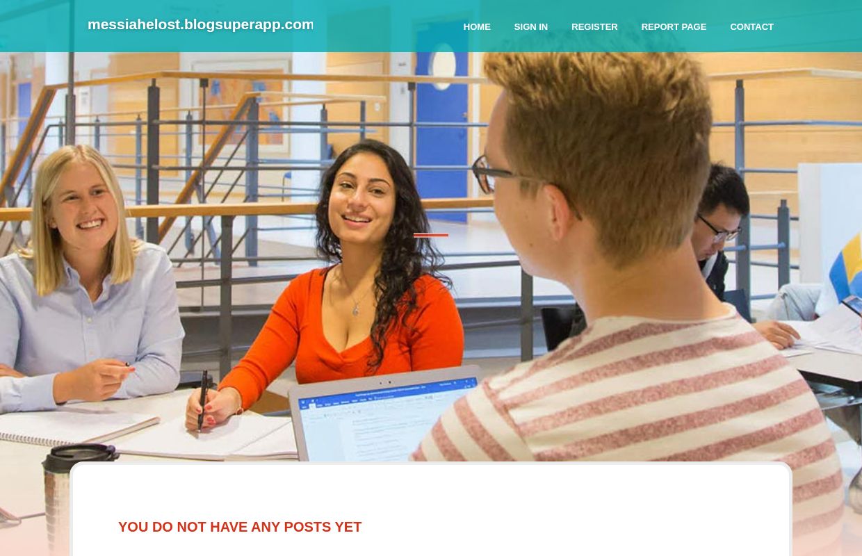 New blog messiahelost.blogsuperapp.com - homepage